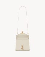 Cassandra Mini Top Handle Bag In Grain De Poudre Embossed Leather - Image 5